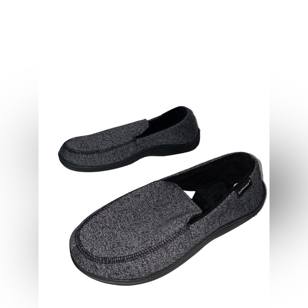 Ethan‎ Sport Knit Terry Lined Moccasin Slipper Relax Micro Men Size 10.5 Lounge
